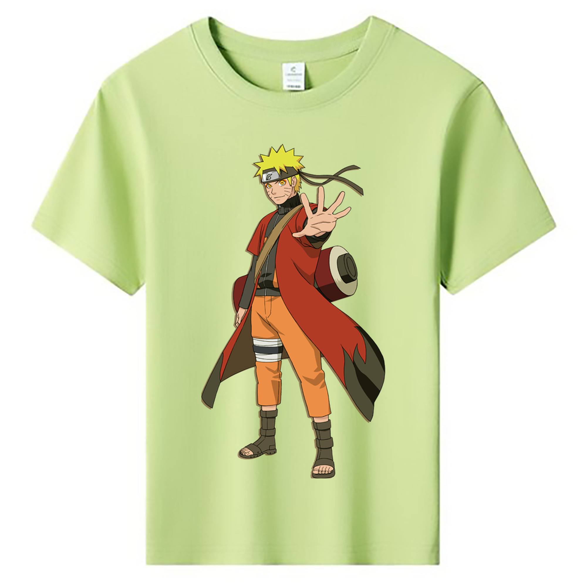 （画像用） NARUTO -ナルト- うずまき ナルト Uzumaki Naruto 綿100％キッズTシャツ（フロントプリント）